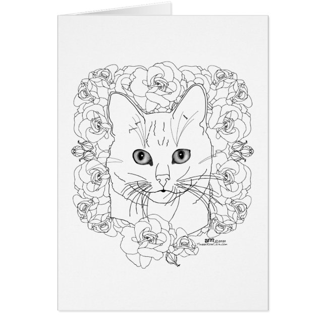 Kitty mit Rose (Vorne)