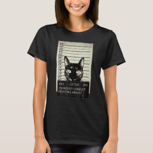 Kitty-Mugshot-Katze-Katze-Krimineller-Gefängnis-Ve T-Shirt