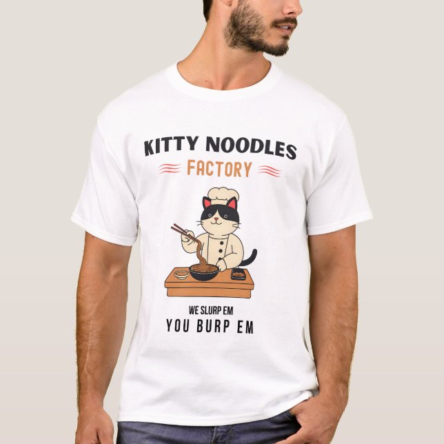 Kitty Noodles Factory T-Shirt (Vorderseite)