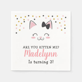 Kitty Paper Napkins Serviette