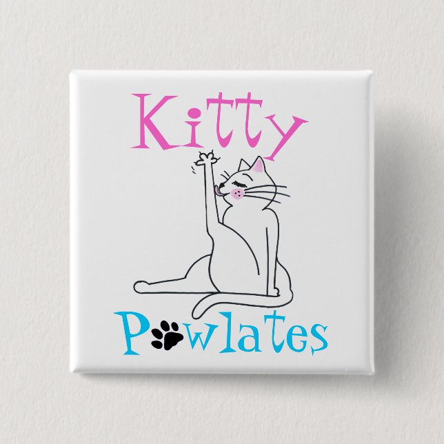 "Kitty PAWlates" Button (Vorderseite)