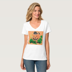 Kitty Pumpkin T - Shirt