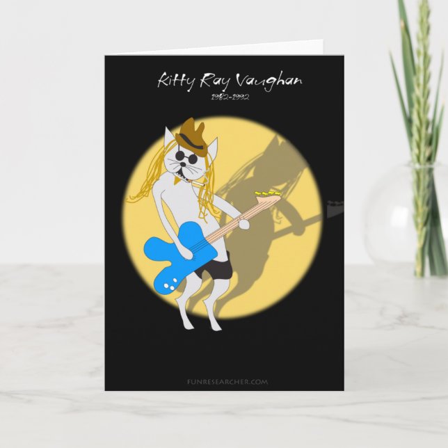 Kitty Ray Vaughan Feiertagskarte (Vorderseite)