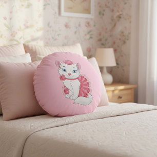 Kitty Round Pillow Rundes Kissen