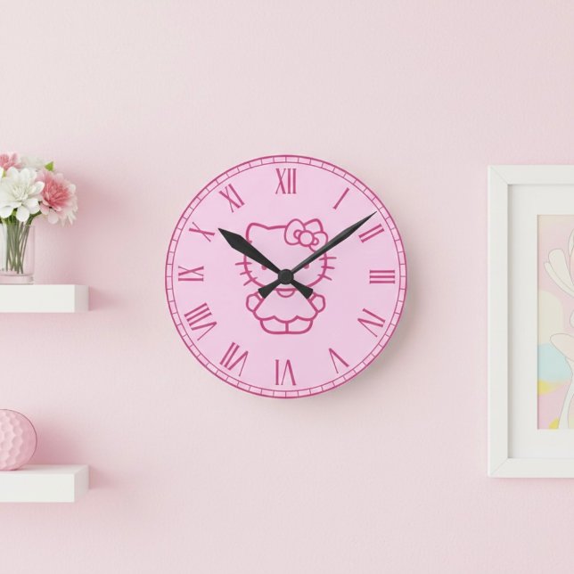 Kitty Runde Wanduhr (Von Creator hochgeladen)