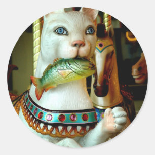 Kitty Runder Aufkleber