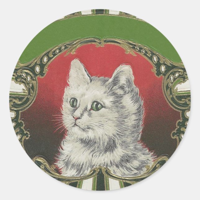 Kitty Runder Aufkleber (Vorderseite)