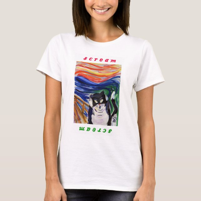 Kitty Scream mit Screenshot Shirt (Vorderseite)