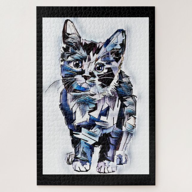 Kitty Sketch Puzzle (Vertikal)