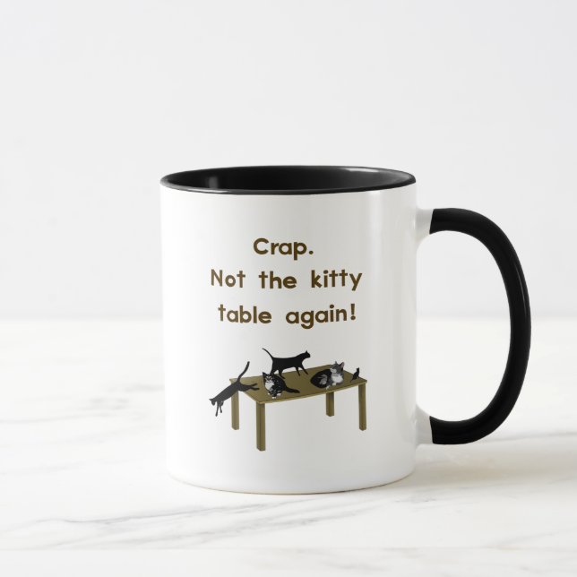 Kitty-Tabellen-lustiger Erntedank Tasse (Rechts)