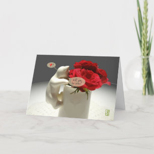 Kitty & Tee Rose Werden Sie meine Valentine Karte