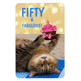 Kitty und Cupcake 50. Geburtstag Magnet