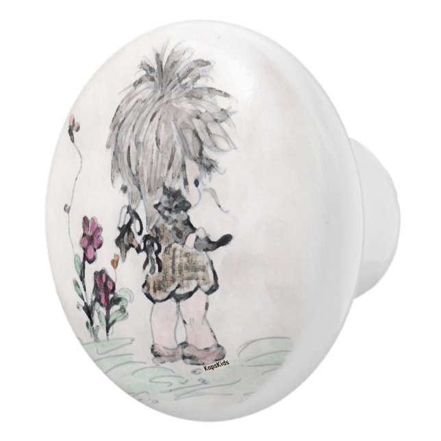 Kitty und ich keramikknauf (Rechts)