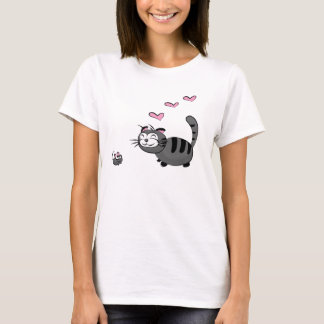 Kitty und Mousie Liebe T-Shirt