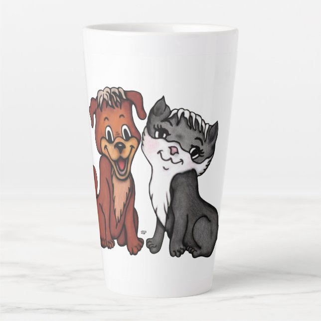 Kitty und Puppy Milchtasse (Vorderseite)