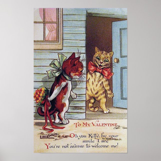 Kitty Valentine, Louis Wain Poster (Vorne)