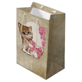 Kitty Valentine Viktorianisch Mixed Media MEDIUM Mittlere Geschenktüte