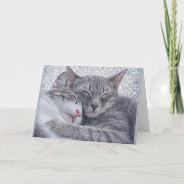 Kitty Vintag Notecard Ankündigung (Vorderseite)