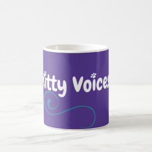 Kitty Voices Logo lila Tasse