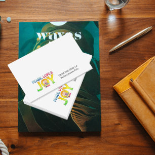 Kitty with Books Peace, Liebe and Joy Post-it Klebezettel