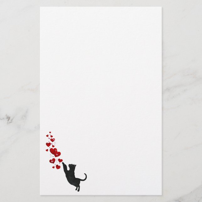 Kittykatzen-Liebe Briefpapier (Vorderseite)