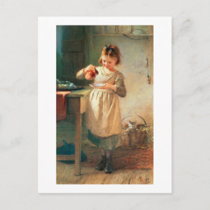 Kitty's Breakfast Postkarte