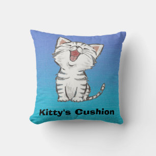 Kitty's Cushion Cat, Kitten cushion throw Kissen