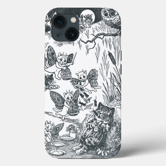 Kitty's Dream of Fairyland, Louis Wain Case-Mate iPhone Hülle (Rückseite)