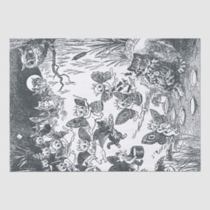 Kitty's Dream of Fairyland, Louis Wain Seidenpapier