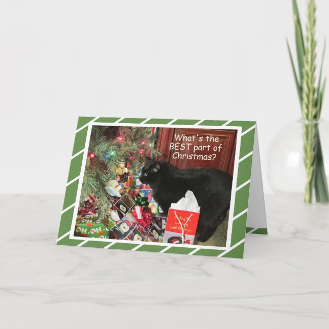 Kitty's Lieblings-Dinge Weihnachtskarte Feiertagskarte (Vorderseite)