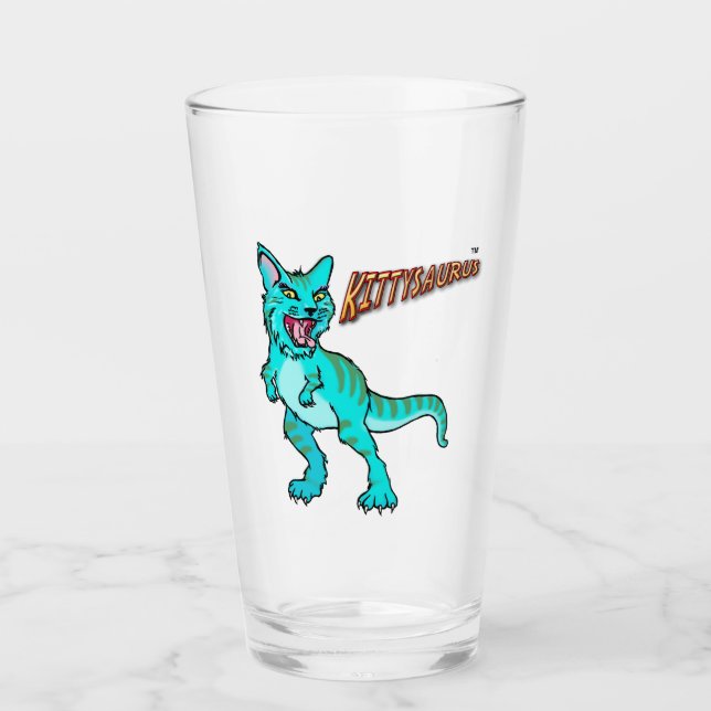 KITTYSAURUS™ GLASTASSE GLAS (Vorderseite)