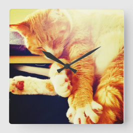 Kittzeit Quadratische Wanduhr