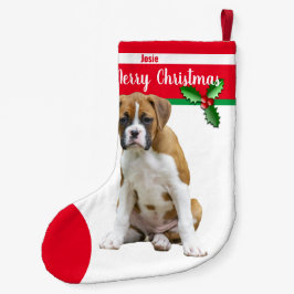 Kitz-Boxer-HundeweihnachtsStrümpfe - Kleiner Weihnachtsstrumpf