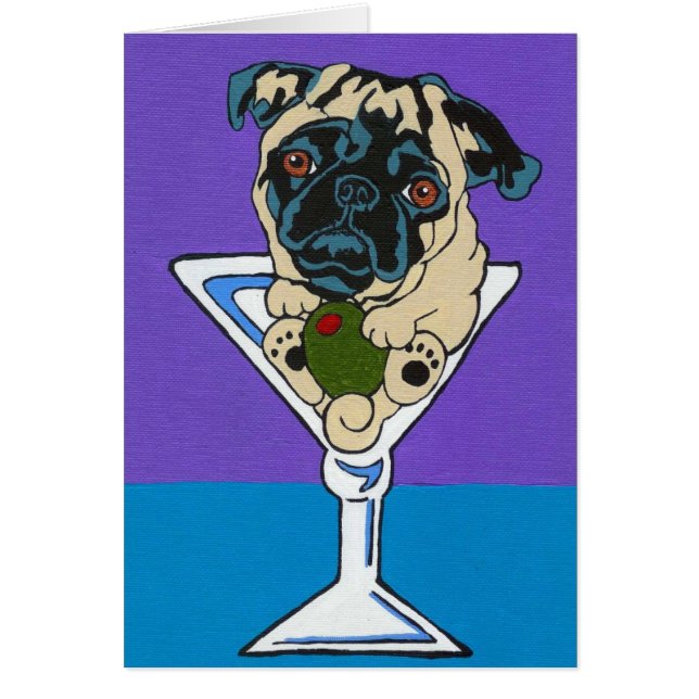 Kitz-Mops-Martini-Karte (Vorne)