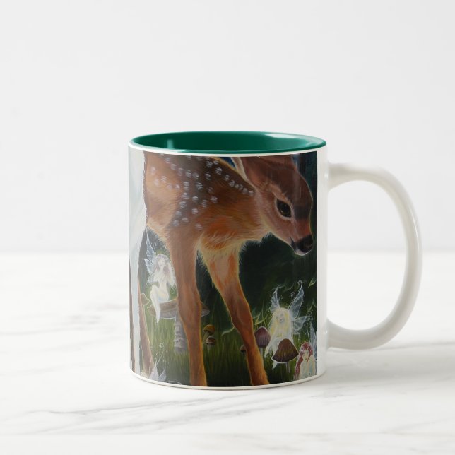 Kitz und Fee-Tasse Zweifarbige Tasse (Rechts)
