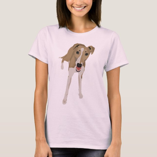 Kitz Whippet Damen-T - Shirt (Vorderseite)