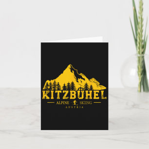 Kitzbühel Austria Ski Resort Alpin Skifahren Öster Karte