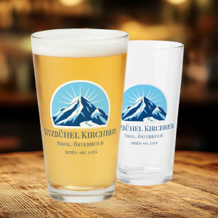 Kitzbühel Kirchberg Österreich Skigebiet Bierglas Glas