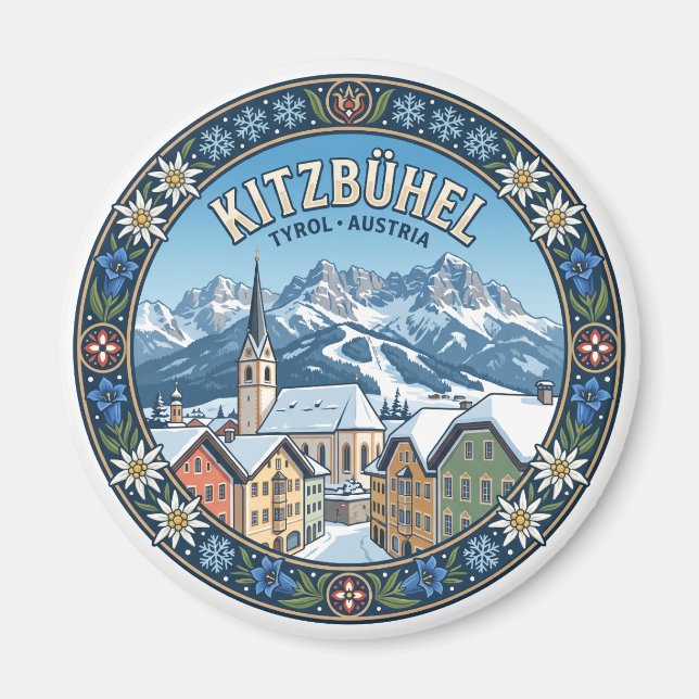 Kitzbühel Österreich Magnet (Vorne)