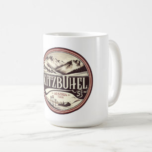 Kitzbühel Stadt Österreich SKI Feriengeschenke Kaffeetasse