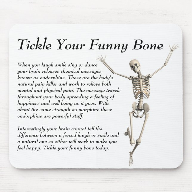 Kitzeln Sie Ihren lustigen Knochen Mousepad (Vorne)