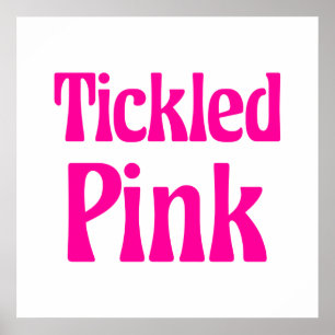 Kitzelrosa-Poster Poster