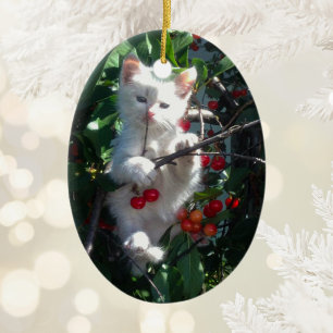Kitzengeschenk zweiseitiges Foto Keramik Ornament