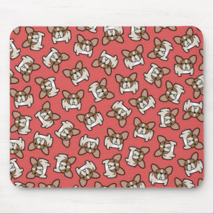 Kitzgescheckte Frenchies Mousepad