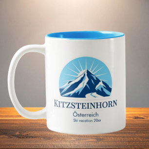 Kitzsteinhorn Österreich Skigebiet Souvenir Zweifarbige Tasse