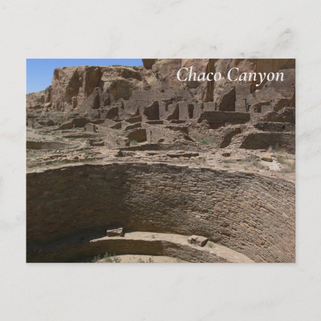 Kiva - Chaco Canyon Postkarte (Vorderseite)