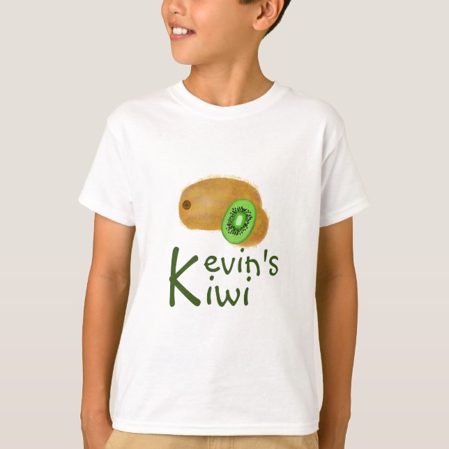 Kiwi Adorable Design mit anfänglichem 'K' T-Shirt (Vorderseite)