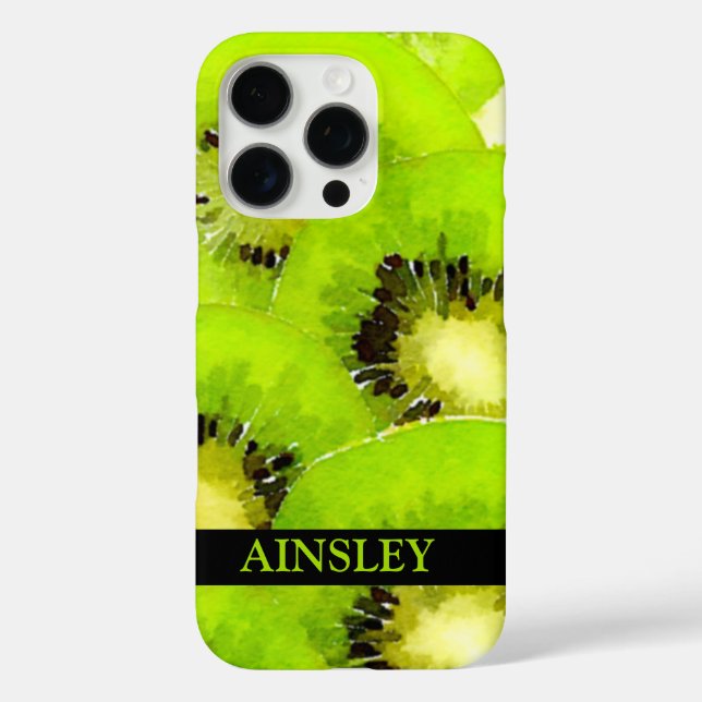 Kiwi | Aquarellfruchtbild Case-Mate iPhone Hülle (Rückseite)