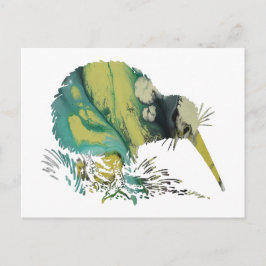Kiwi Bird Art Postkarte