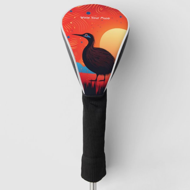 Kiwi Bird bei Twilight Golf Headcover (Vorderseite)